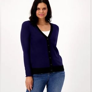 Candace Cameron Bure Surfside Button Front V-Neck Cardigan Size 2X